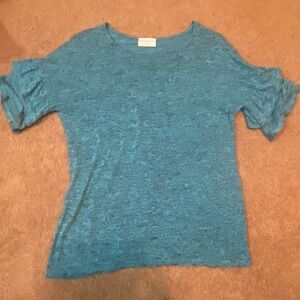 Bobbie Brooks Teal Knit Top